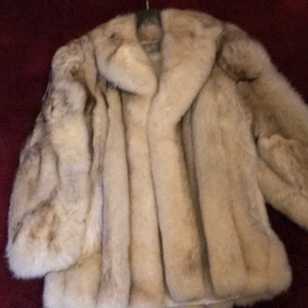 Genuine Silver Fox Fur Coat